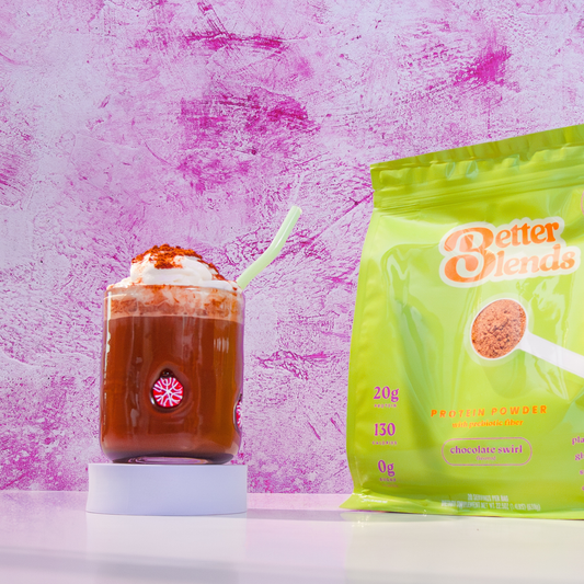 Hot Peppermint Mocha with Protein