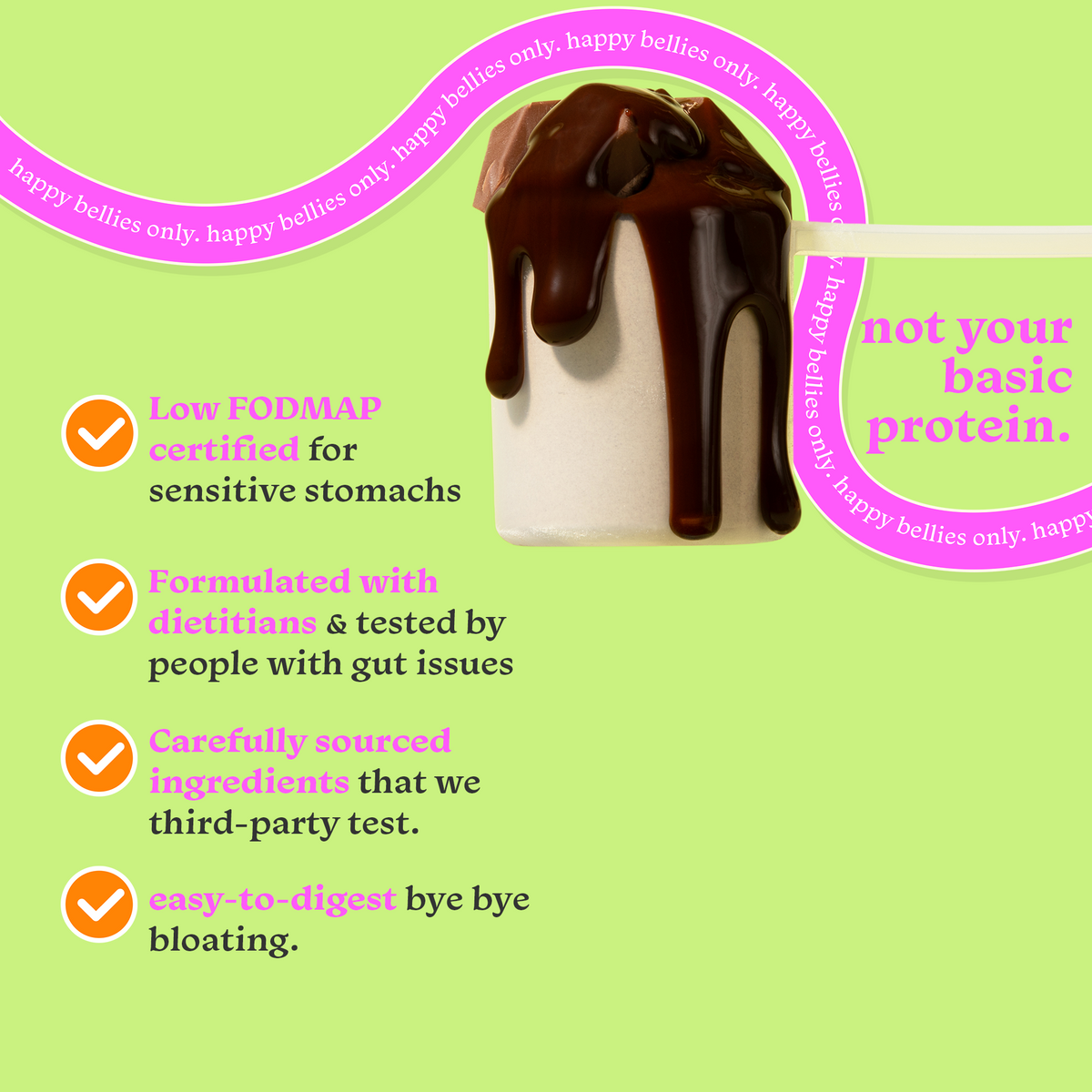 Chocolate Swirl Low FODMAP Protein Powder